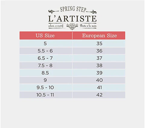 l'artiste-size-chart l'artiste size chart